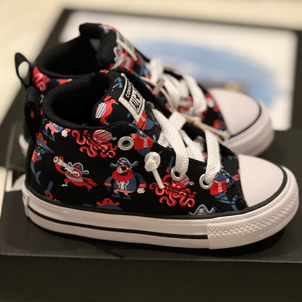 Converse Ctas Street High Top Black Marina Shoes Junior Sneaker Canvas